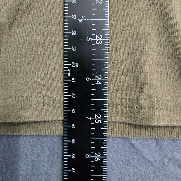 L.L. Bean Men S Reg Olive Green Long Sleeve V Neck Pullover Shirt Work Casual - Picture 7 of 9